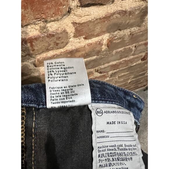 AG Adriano Goldschmied Women's Jeans The Stevie Slim Straight Sz 29R USA - Picture 8 of 13